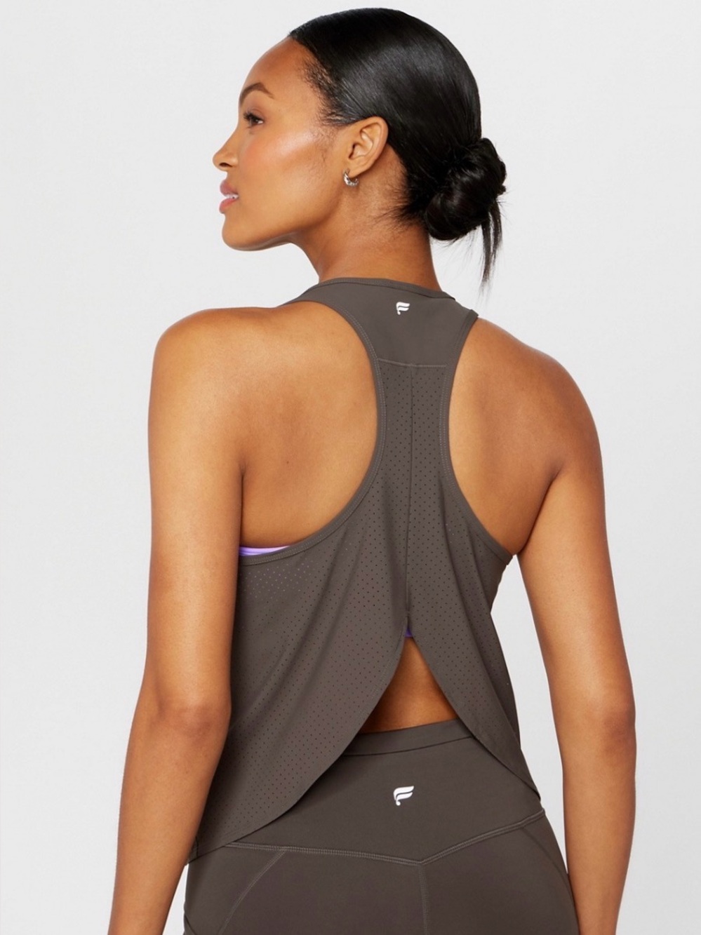 Fabletics Matching Set - Essential Air Tank XL - Motion365+ HW Piped Leggings L